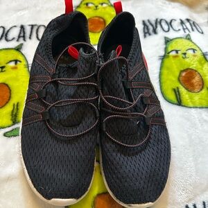 BCG Kids Black and Red Shoes